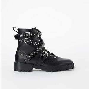 BNWT - Zara Glam Combat Boots 💋